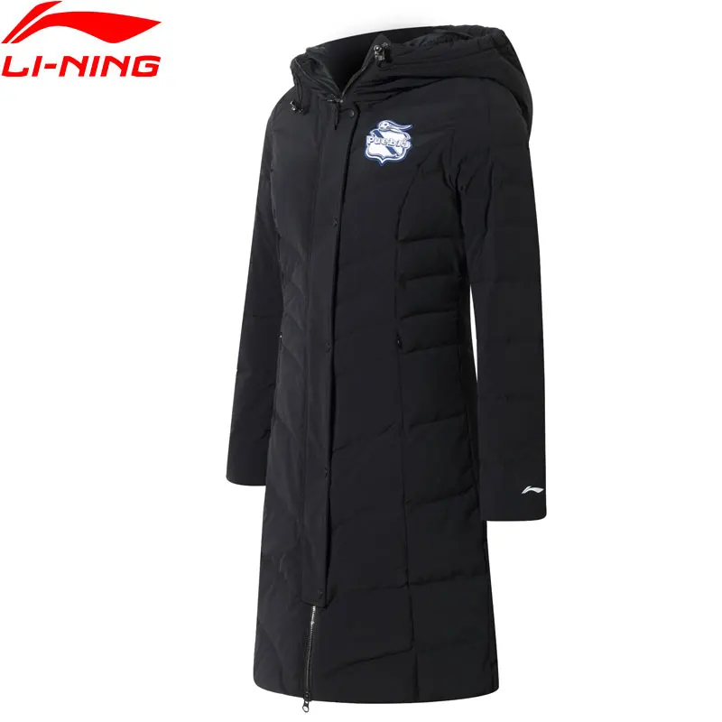 Li Ning женский пуховик Puebla Club Soccer белый на утином пуху с подкладкой li ning зимние