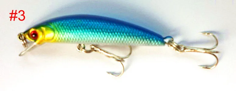 1 шт. случайный цвет 7 см 3 8 г 6 # hooksfishing снасть гольян рыбалка бас | Спорт и
