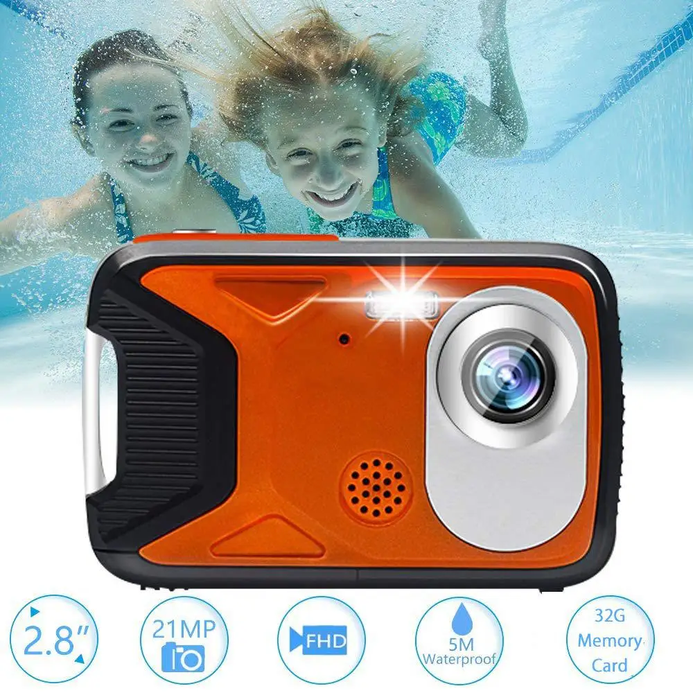 

X Digital Zoom 21MP Underwater Waterproof Full HD 10EastVita0P for Snorkelling Waterproof Point Shoot Camera Action Camera r20