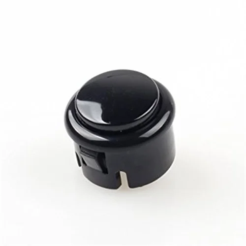 30mm Black Copy Sanwa Arcade Push Button with Mirco Switch (1)