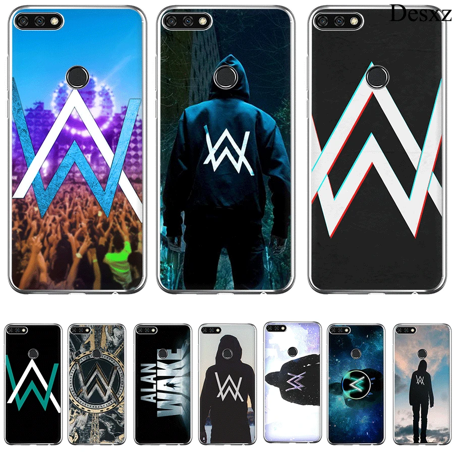 

Cover For Huawei Y5 Y6 Y7 II Prime 2017 2018 ShellPhone Case Alan Walker
