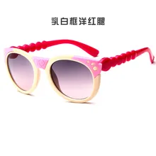 Children Boys Girls Sun Glasses Child Plastic font b Frame b font Rivet Colorful Goggles SHADES