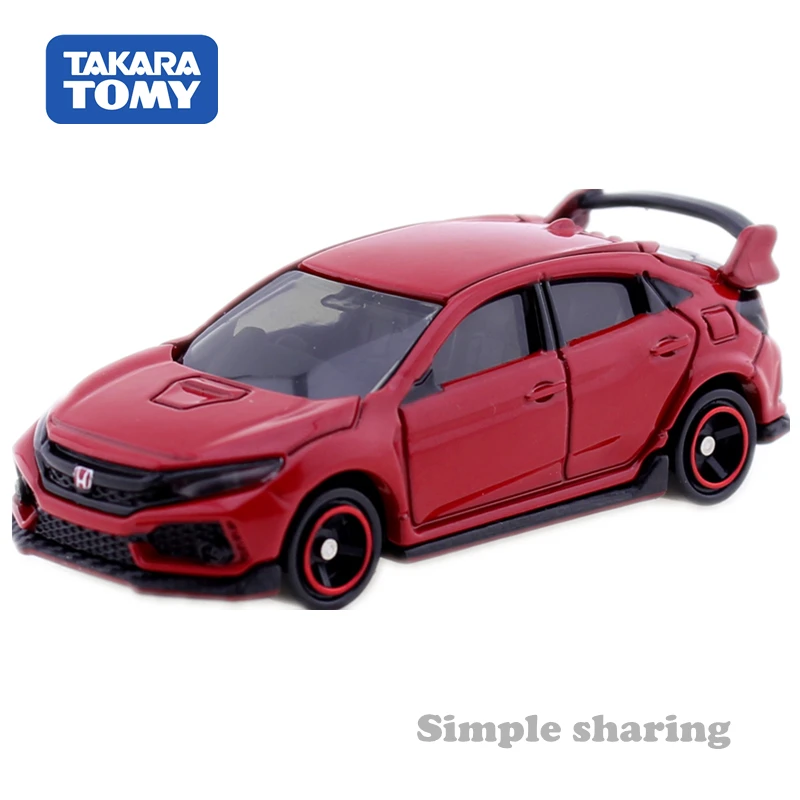 Takara TOMY Tomica № 58 Honda Civic TYPE R 1: 64 Литой миниатюрный автомобиль игрушка модель комплект с забавным магическим детские игрушки коллекционные игрушки