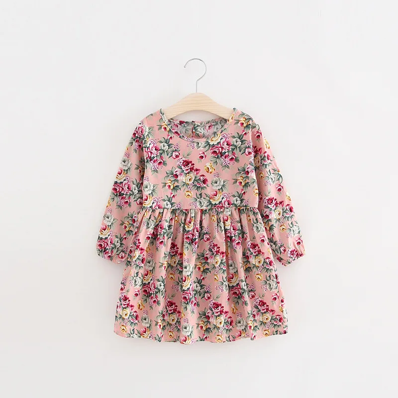 Hot Sale New 2017 Spring Summer Girl Dress Fruit Lemon Pattern Baby Girl Dress Children Sundresses Kids Full Sleeve Dresses (98)