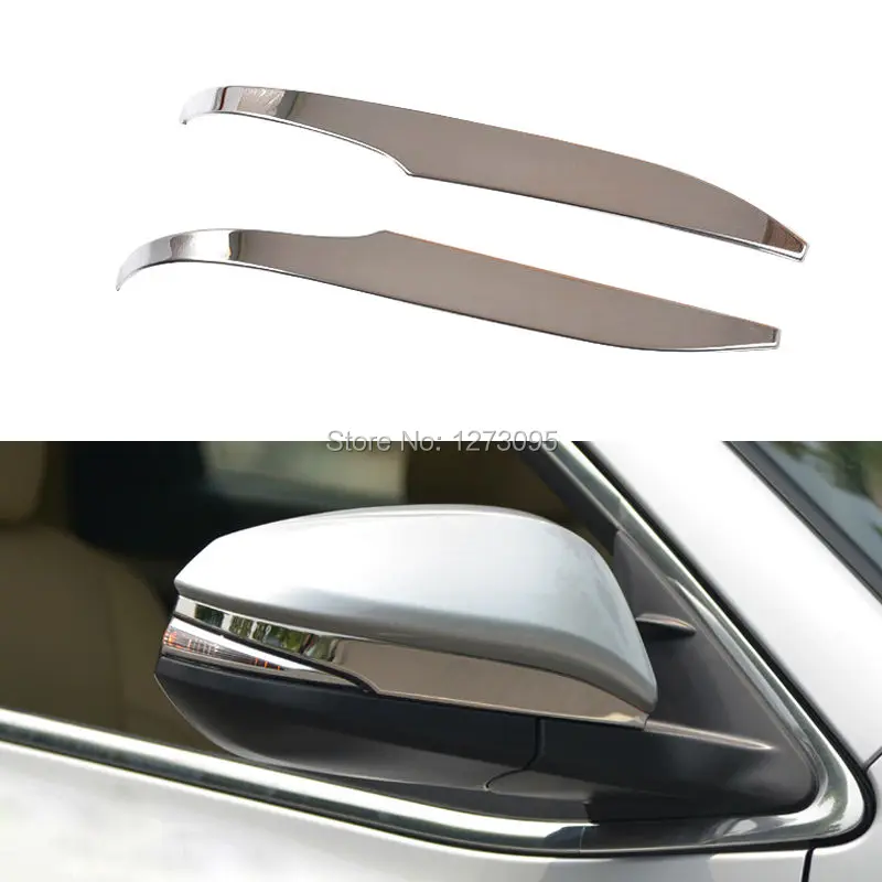 2021 For 2014 2015 Toyota Highlander ABS Chrome Rear View Mirror Trim