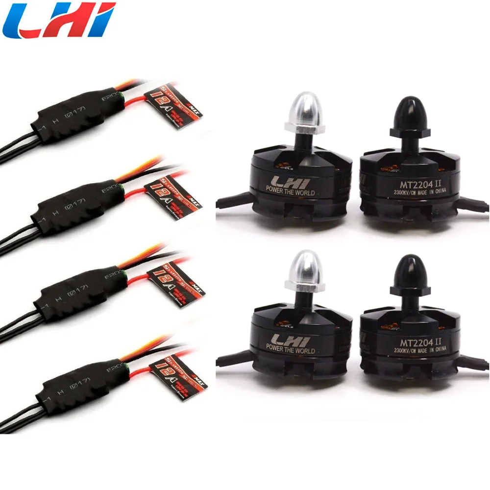 

4x EMAX Simonk 12A ESC + 4x 2204 2300KV Motor for 250mm QAV250 Multi Quad Copter