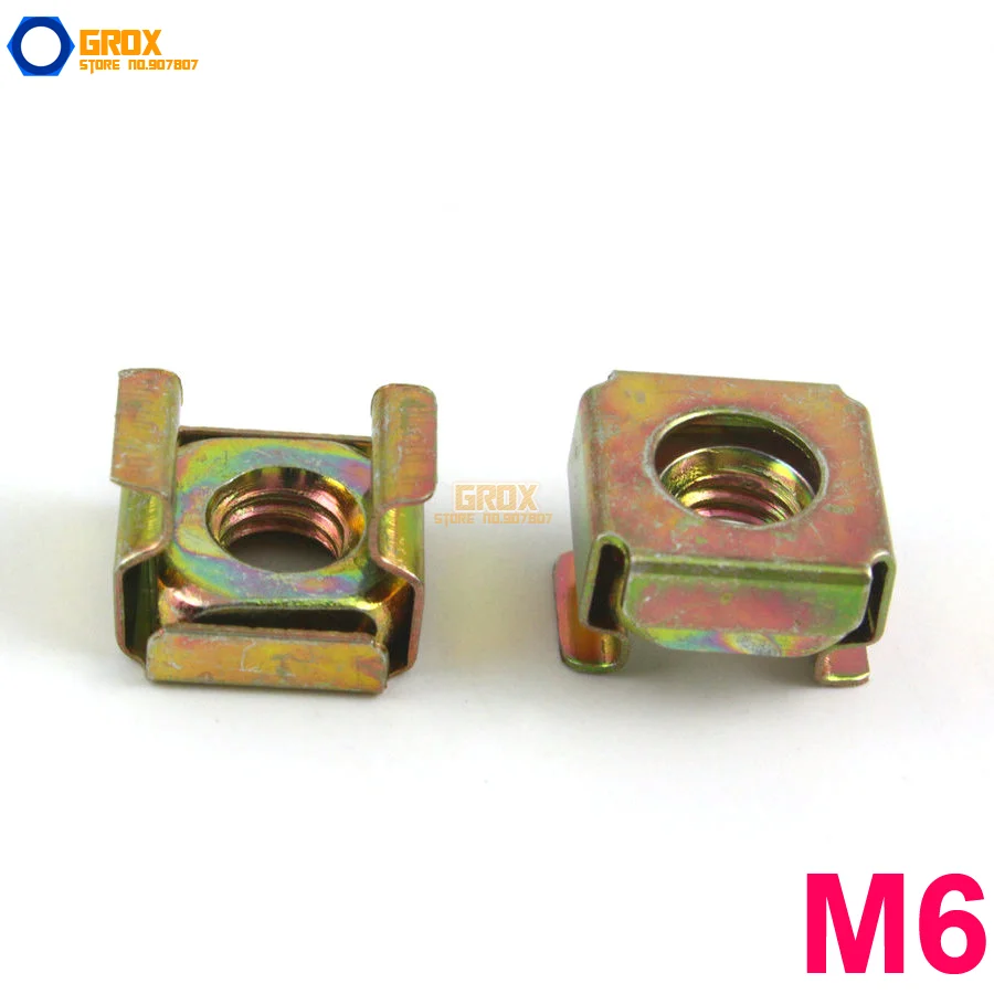 

50 Pieces M6 Rack Mounting Cage Nut Galvanized