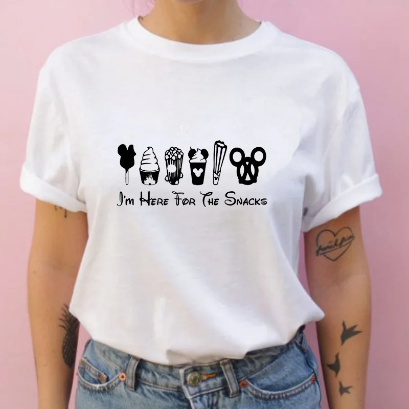 

Women Clothes Fashion Summer Cartoon Snack Funny Animal Cute Tee Shirt T Female Woman Top Ladies Casual Printed Clothes T-shirt