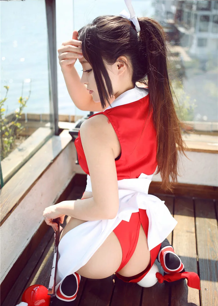 Косплей Король бойцов 97 Mai Shiranui костюмы японского аниме сексуальные костюмы платья для женщин женское платье с бесплатным подарком