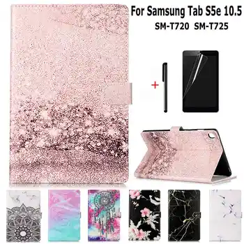 

Magnetic Colorful Smart PU Leather Cover for Samsung Galaxy Tab S5e 10.5 SM-T720 T725 10.5" Tablet Capa Funda TPU Case+Film+Pen