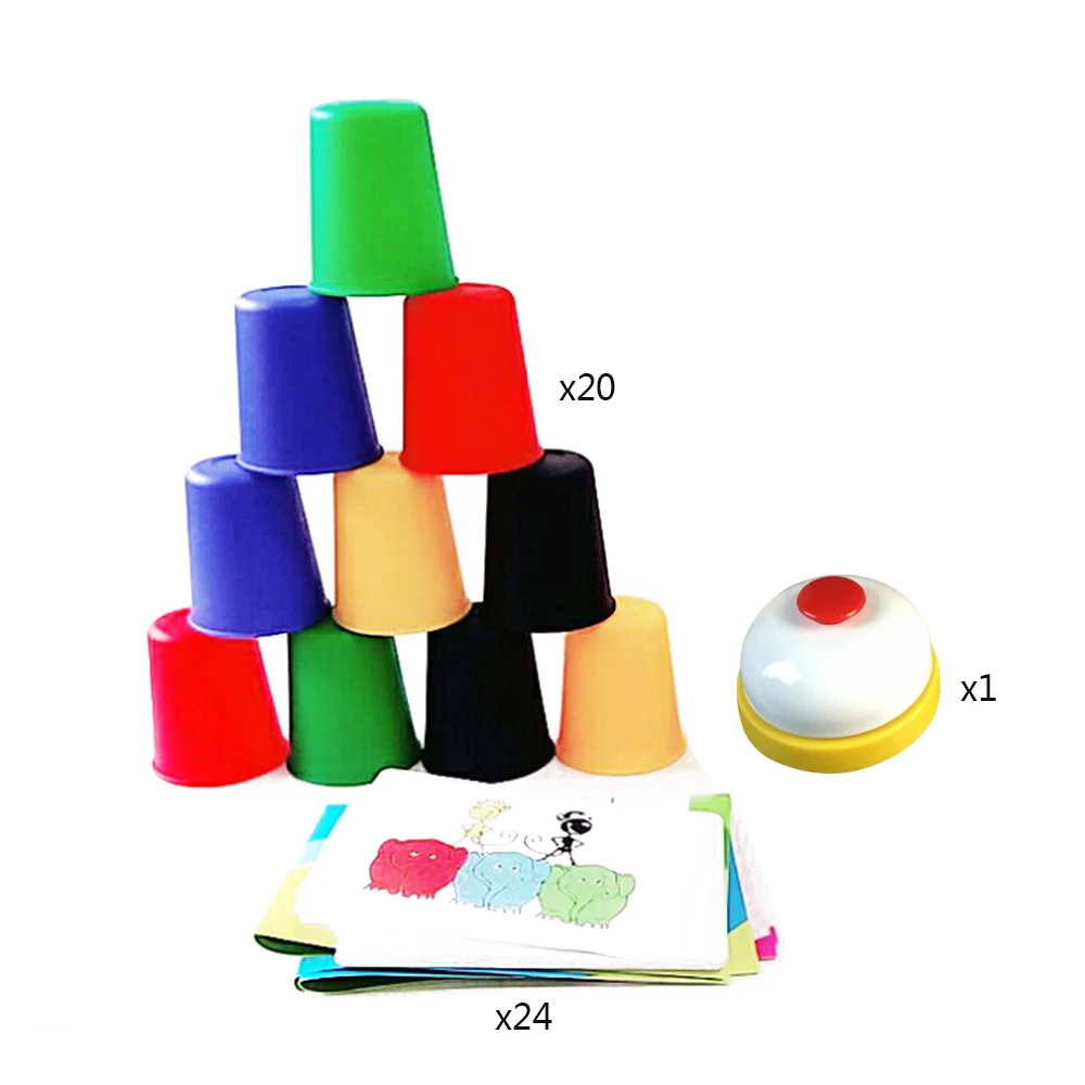 Board Games Quick Hands Stacking Cup Reaction Games Joy Party Parenting Puzzle Classic New Indoor Colorful Games