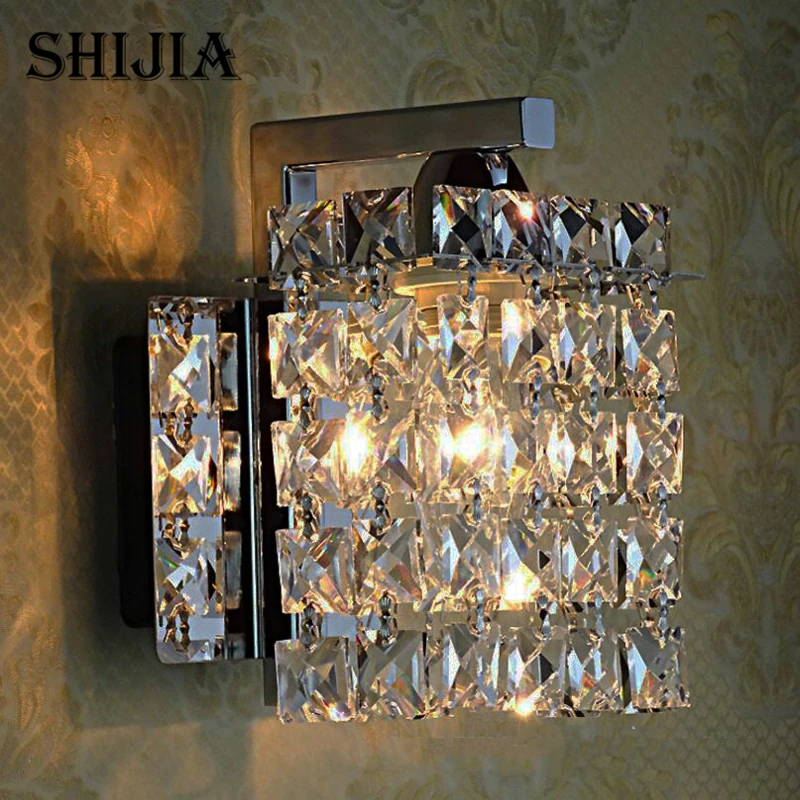 

Modern Chinese Styles Crystal LED Wall Lamp for study Living room Bed room bar Balcony Aisle