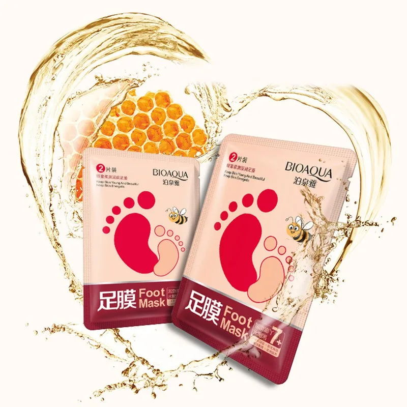 

5Pairs = 10Pcs BIOAQUA Baby Foot Peeling Renewal Foot Mask Remove Dead Skin Smooth Exfoliating Foot Care Socks Foot mask