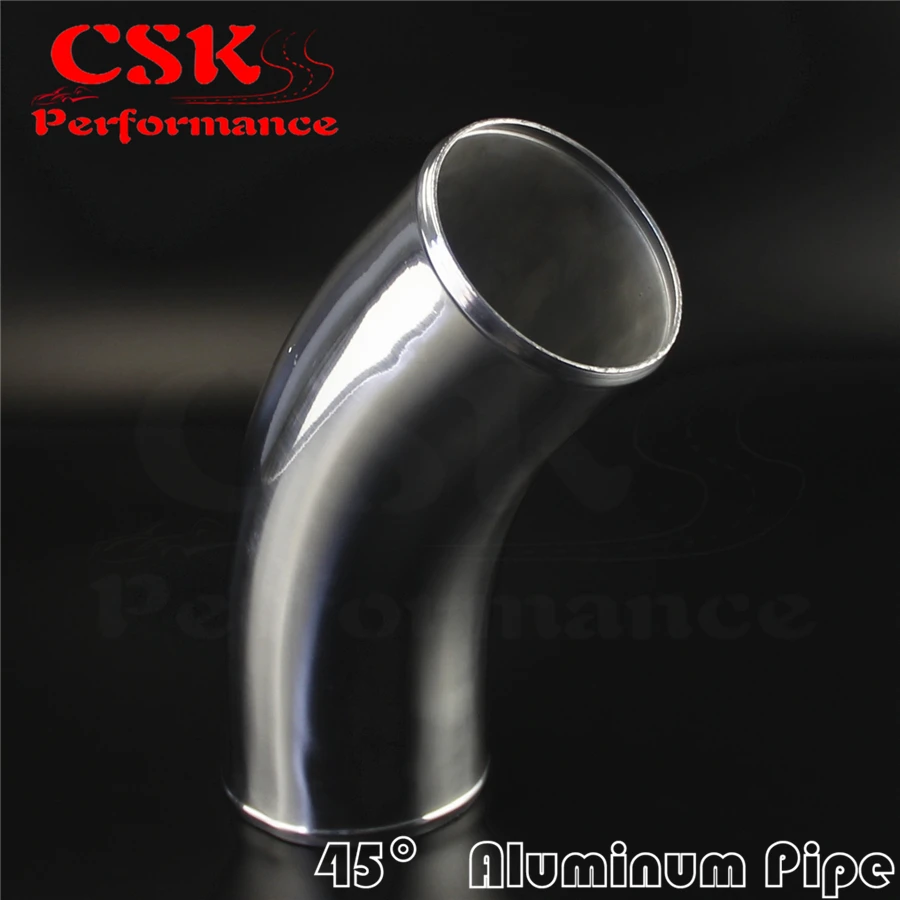 

45 Degree 102mm 4" inch Aluminum Intercooler Intake Pipe Piping Tube hose