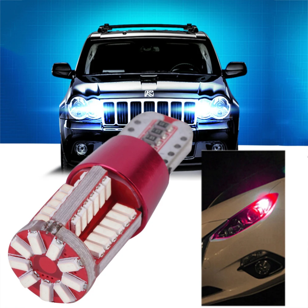 

Auto Canbus T10 57 SMD 3014 W2.1x9.5d W5W 192 bulbs White 12V Car LED wedge parking dome light marker light Clearance Lights.