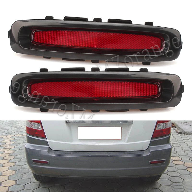 Car Red Tail Rear Bumper Reflertor font b Lamp b font Brake light rear fog lights