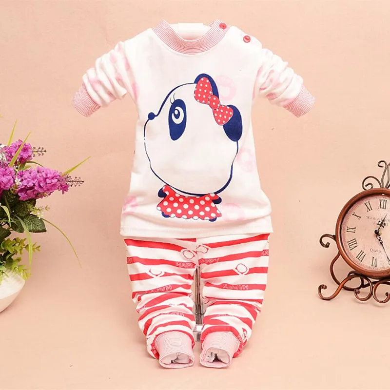 Baby Boy Girl Clothes Kids Clothes Sets T-shirt+pants Suit Clothing Set Cloud Printed Clothes Newborn Sport Suits