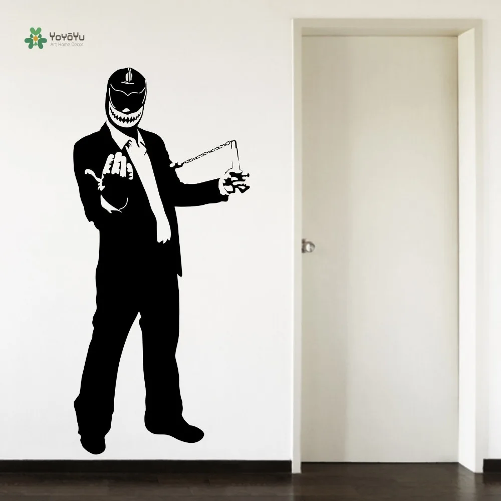 

YOYOYU Wall Decal Boys Room Decoration Vinyl Mexican Wrestler Art Sticker Decal Teenagers Bedroom Poster Decor Repetable YO126