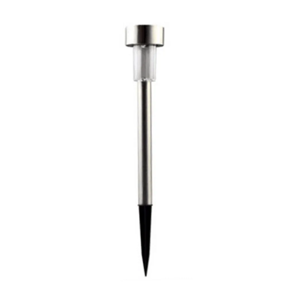 

1 Pc Stainless Steel Outdoor LED Solar Lights w/ Built-In Stakes & Auto On/Off Brand New