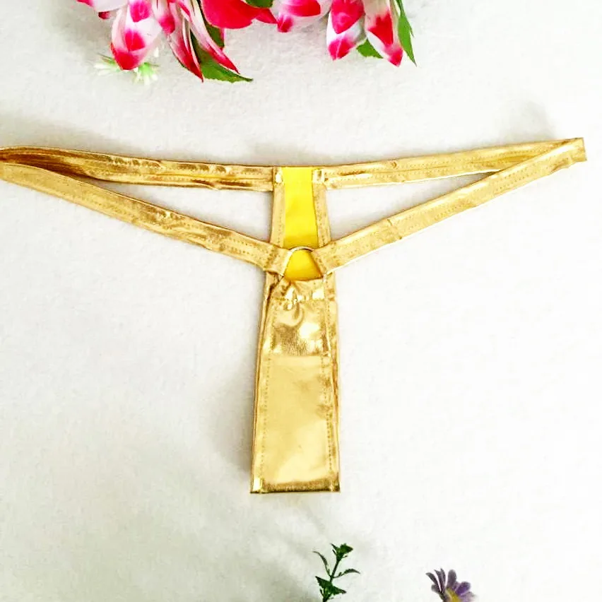 Patent Leather Sexy Underwear 4 Color Women Panties Simple Novelty Female Briefs Adult font b Sex