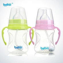 180 мл Новорожденные детские бутылочки молока с силиконовой соски-пустышки anti-dust cover и пластика анти- горячая ручка