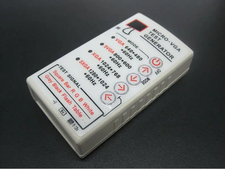 

Mail display, signal source, VGA generator, projector, CRT LCD TV, LCD screen, maintenance tester