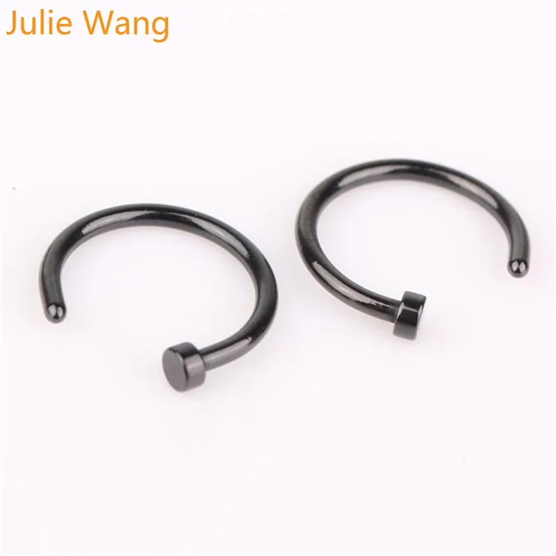Поддельное кольцо для носа Julie Wang 5 цветов 1 шт. титановая сталь перегородки