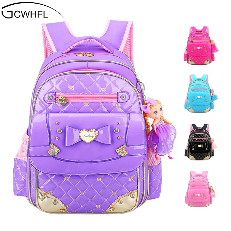 GCWHFL Korean Style Girl s School Bags Backpacks Children Schoolbags For Girl Backpack Princess Kids Book