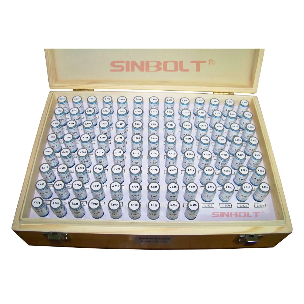 

Pin gauge/plug gauge Set,2.700mm--5.175(Interval: 0.025,100pcs),fast delivery