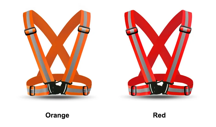 Светоотражающий ремень жилет ремень высокая видимость безопасности мужские и женские эластичные полосы жилет пояс для езды на велосипеде Бег