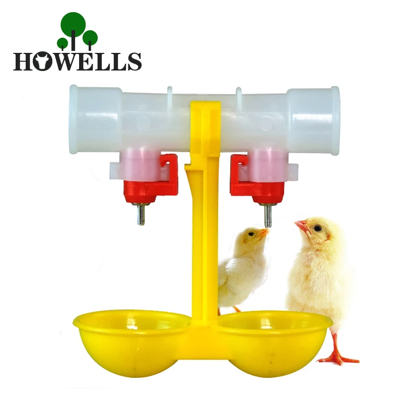 1 set Poultry Chicken Duck Bird Coop Double Cups Automatic Poultry Water Drinking Fowl Chicken Drinker Z07 Drop Shipping