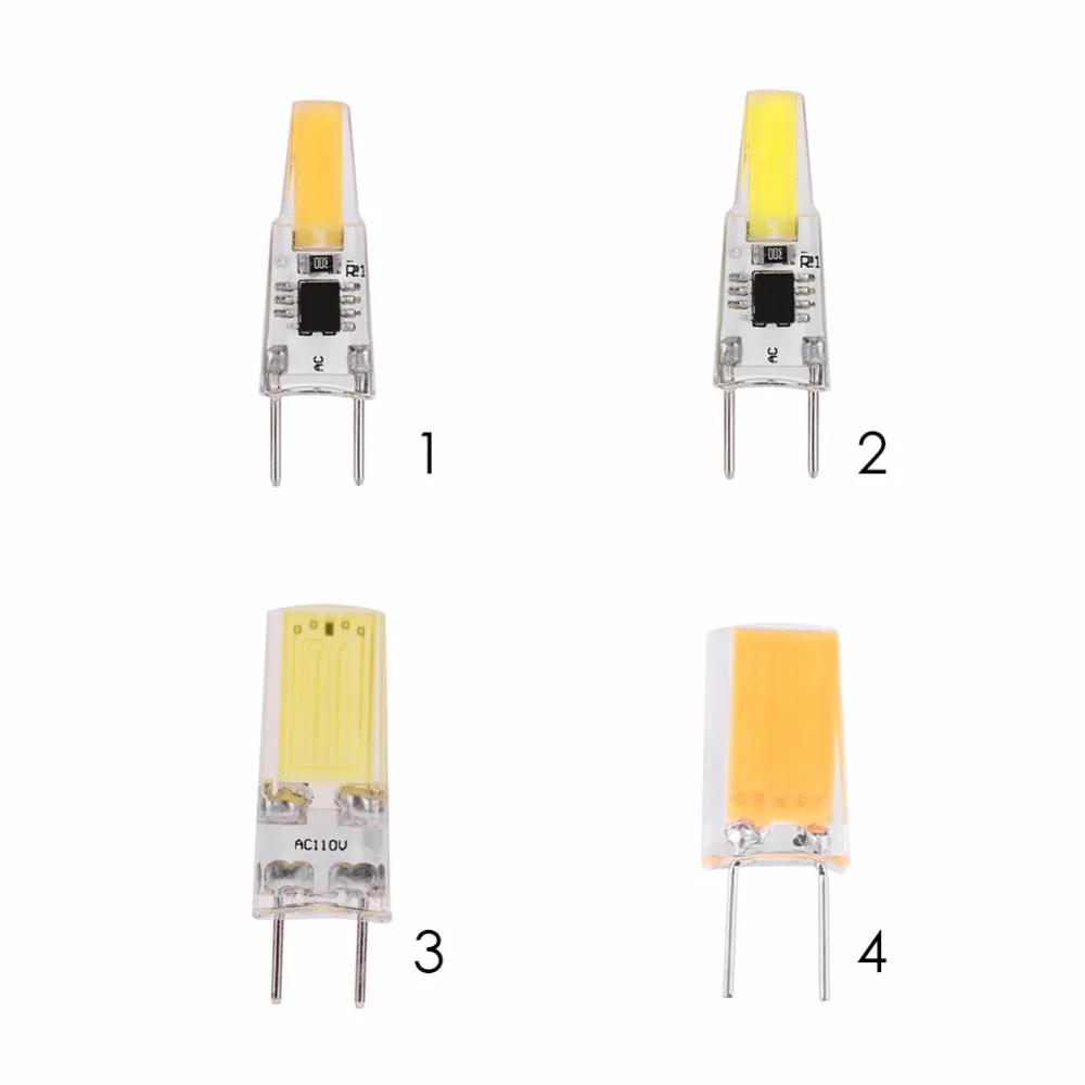 1 шт. AC 110 V-120 V затемнения G8 COB Светодиодный свет лампы для хрустальная люстра лампа теплый белый/белый свет Цвет