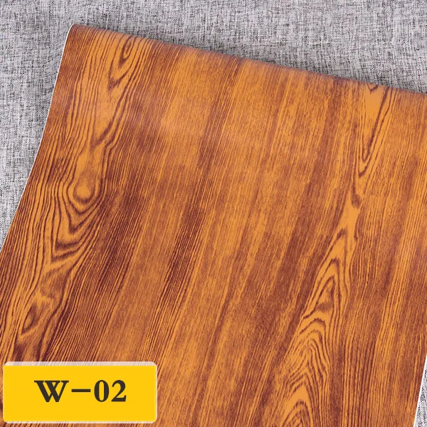 Self adhesive Wood Grain Wallpaper PVC Waterproof Wall sticker
