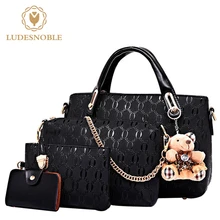 LUDESNOBLE Bolsos de Las Mujeres Famosas Marcas Bolsa de Hombro Femenino Mensajero de Las Mujeres Bolsos de Hombro de Cuero Mujeres feminina