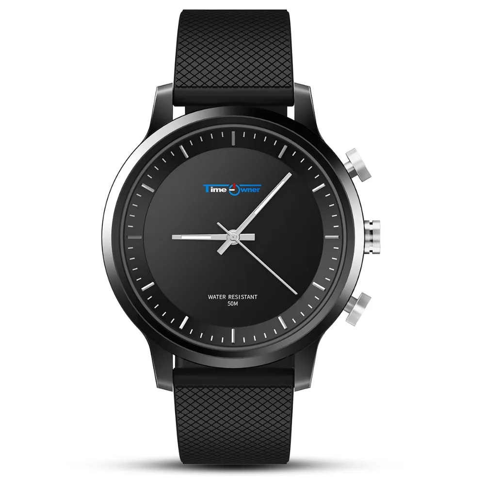 Гибридные часы Time owner традиционные часы с умными функциями отслеживание активности сообщение напоминание SOS водонепроницаемые наручные часы