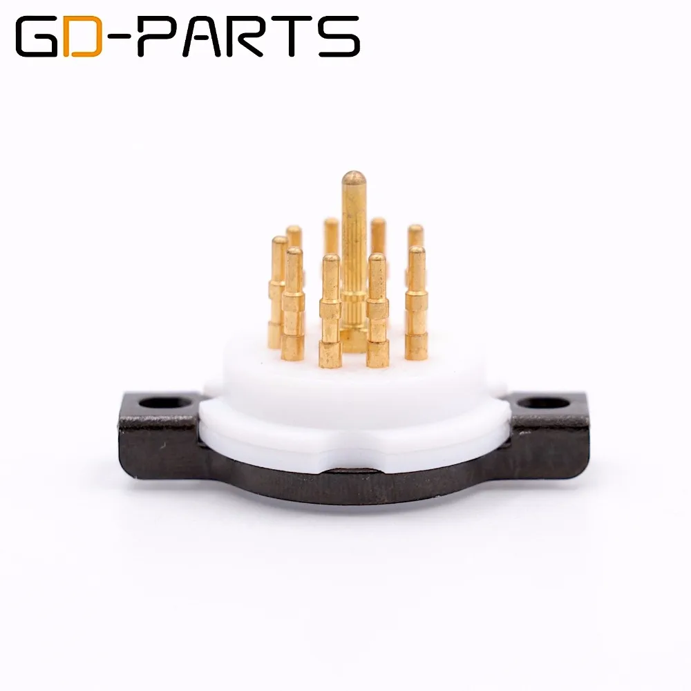 GD PARTS 2 шт. CMC PTFE 9 pin Ламповые панели для 6DJ8 12AX7 EL84 12AU7 ECC83 E88CC 7025 ECC82 12AT7 Винтаж