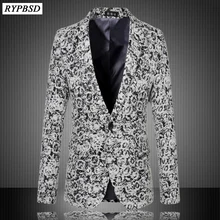 Тонкий толстый шерстяной Блейзер Мужские Костюмы Блейзер Masculino повседневный костюм больших размеров Мужской Женский Мужской Блейзер светло-серый