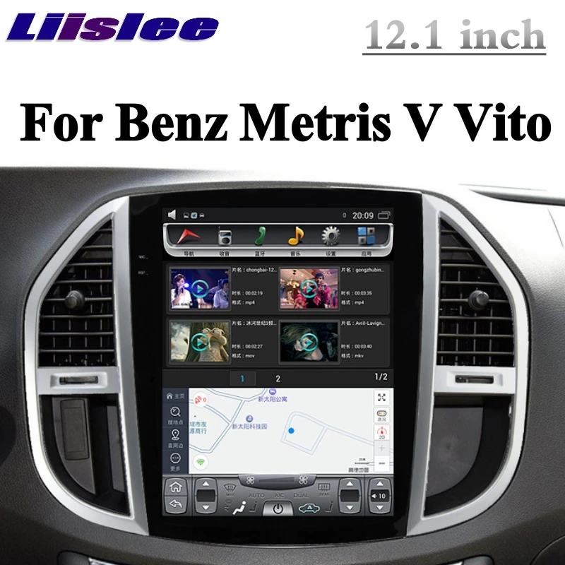 Cheap Liandlee Car Multimedia Player NAVI For Mercedes Benz MB Metris V Class Vito 2014~2019 Radio Stereo 12.1 Inch GPS Navigation 3