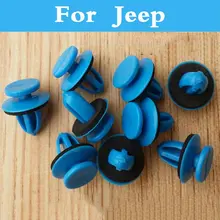 New High-Quality Car Styling Blue Push-Type Rivet Retainer Fastener Bumper 100pcs For Jeep Wrangler Commander Liberty Renegade