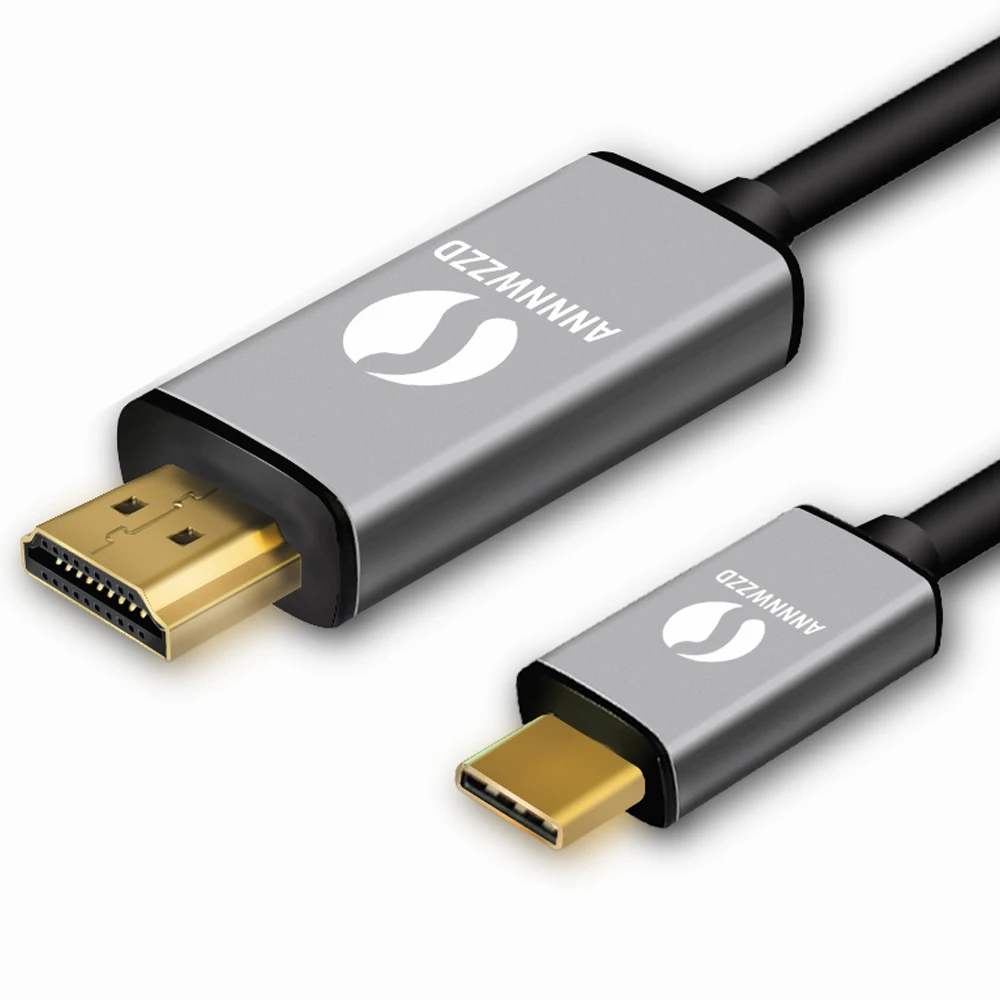 USB C HDMI Cable Type C to HDMI Converter 4K 60Hz 1.8M for MacBook Samsung Galaxy S9/S8/Note 9 Huawei P20 Pro USB-C HDMI Adapter USB C HDMI Cable Type C to HDMI Converter 4K 60Hz 1.8M for MacBook Samsung Galaxy S9/S8/Note 9 Huawei P20 Pro USB-C HDMI Adapter