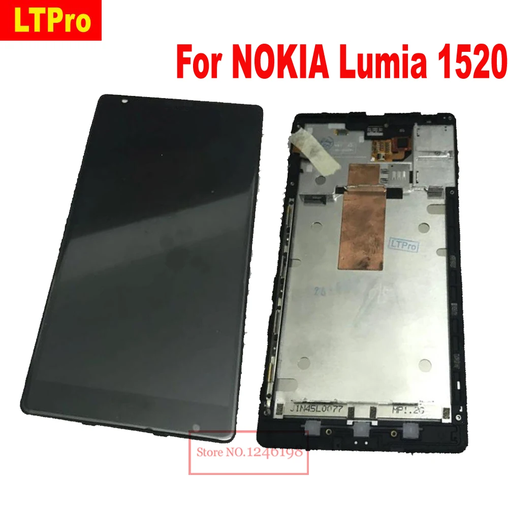 

LTPro TOP Quality 6.0'' LCD Display Touch Screen Display Digitizer Assembly with frame For NOKIA Lumia 1520 Replacement parts