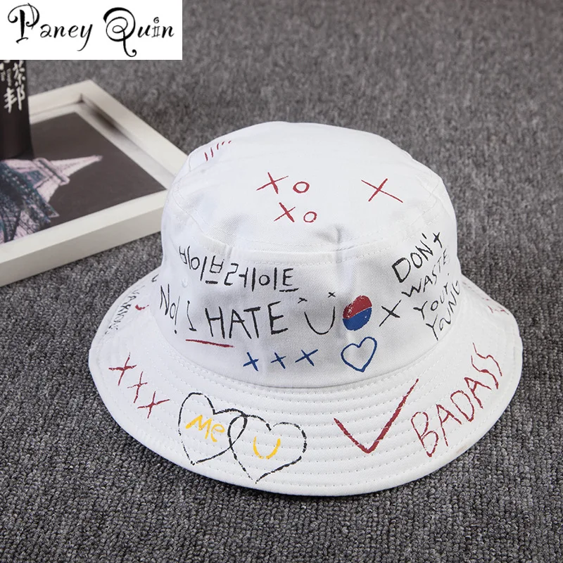 

Unisex Harajuku Bucket Hat Fishing Outdoor Hip Hop Cap sun hats for men Women New Bone Feminino summer hat women