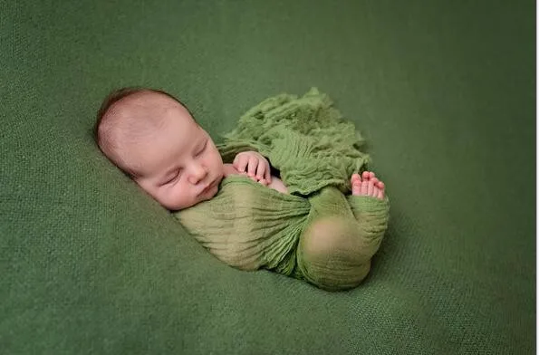 Ручная окрашенная Марля москитная сетка обертывание ребенка к родам, реквизит для фотосъемки, детское банное полотенце ткань одеяло