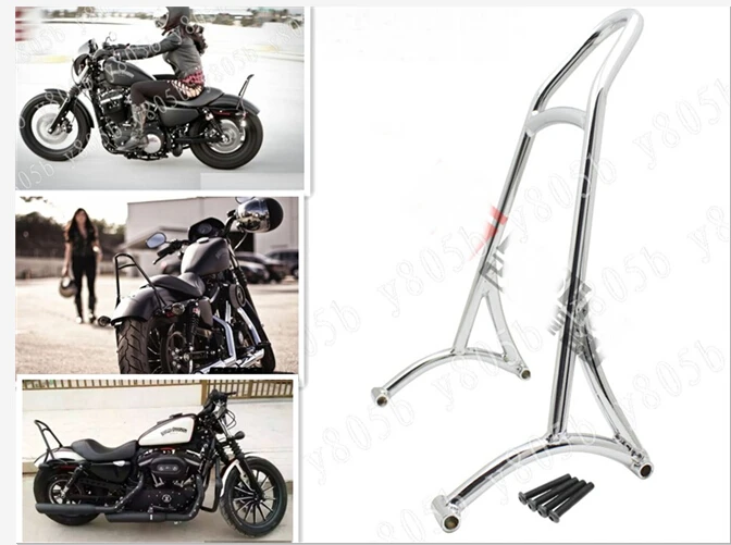 Хромированная спинка для мотоцикла пассажирская Sportster XL883 XL 1200 48 2004 2015|Системы