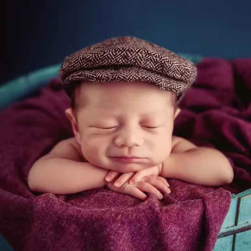 Детская шапочка для новорожденных, шапка с галстуком-бабочкой, реквизит для фотосъемки, кепки для мальчиков, шапки для новорожденных, аксессуары для фотосъемки