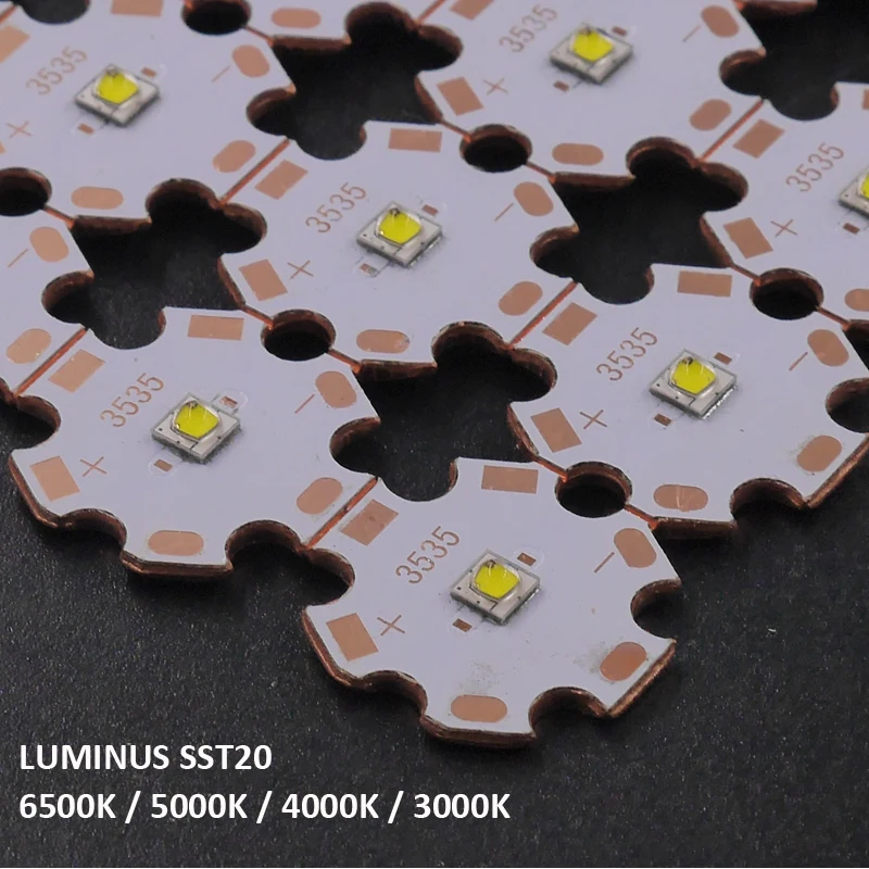 Luminus SST20 SST-20-W high CRI Специальный белый светодиодный 3000K 4000K 5000K 6500K на 16 мм/20 мм DTP