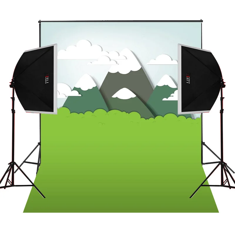 Байюнь зеленый лес живописные для детей фото камеры fotografica Studio винил фотографии