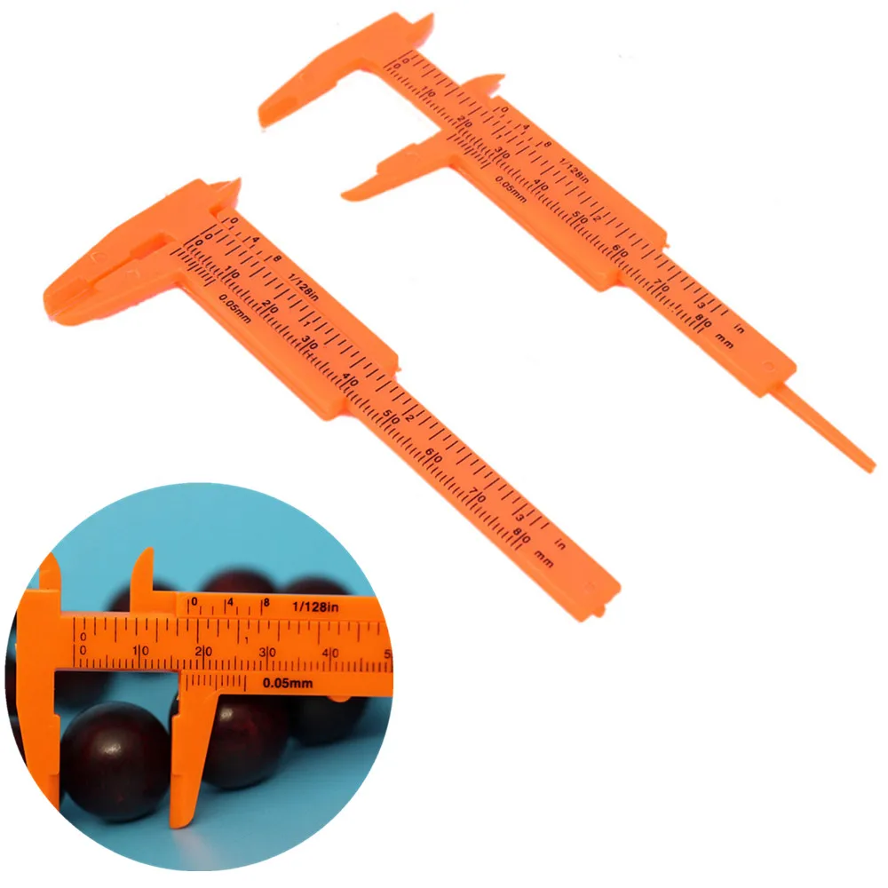 80MM Length Vernier Caliper Mini Vernier Calipers 1 Mm/mini Ruler Micrometer Gauge S Plastic Measuring Tools
