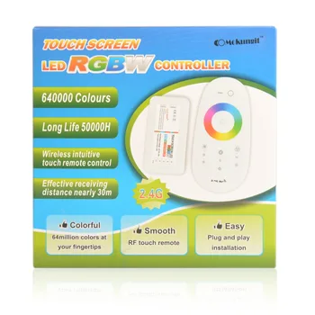 

2.4G RGBW LED Controller 4Channels 24A DC12-24V Touch Screen Remote Control for RGBW LED Strip
