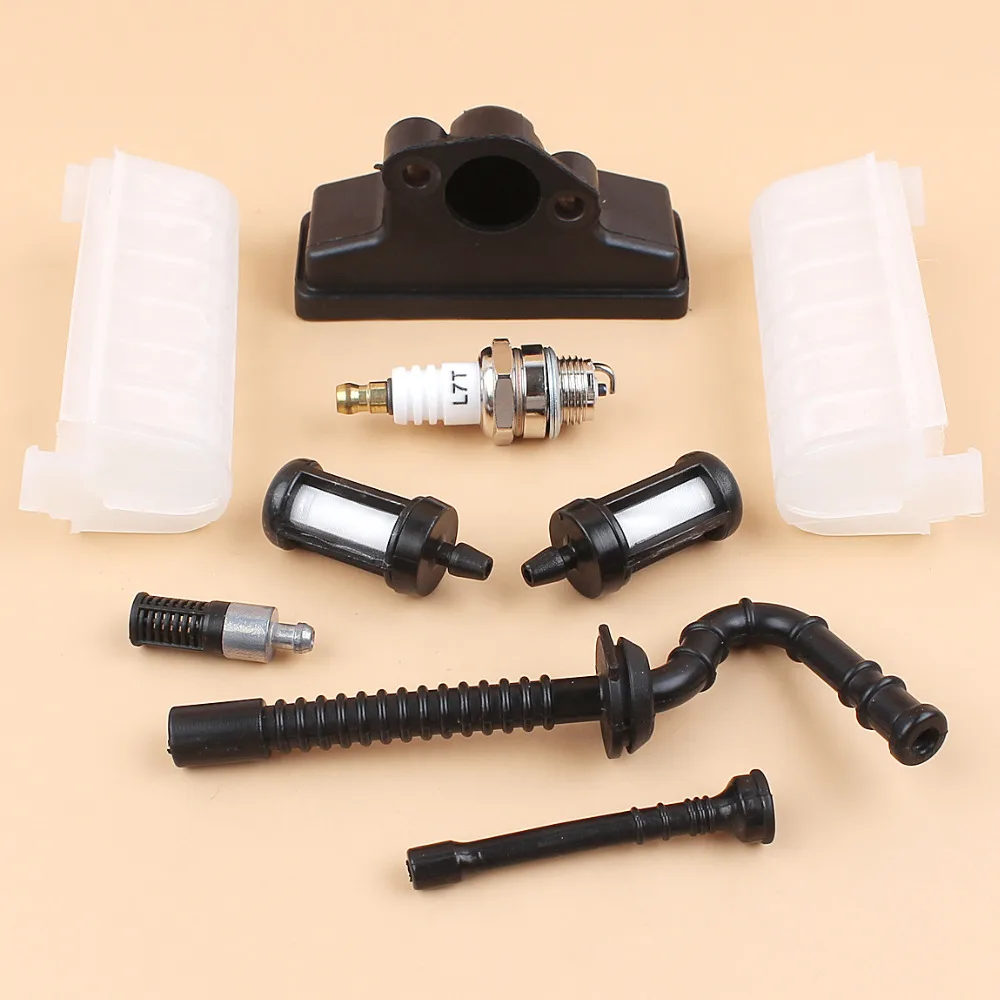 Air Filter Fuel Oil Hose Line Spark Plug Kit For Stihl Ms210 Ms230